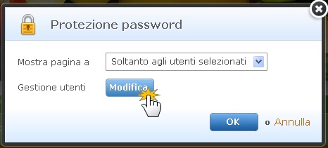 protezione a password